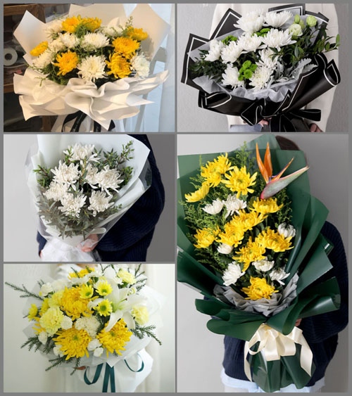 四川绵阳游仙区街子镇白事花束代送